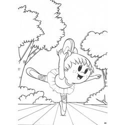 Dibujo para colorear: Bailarín / Bailarina (Ocupaciones) #92381 - Dibujos para Colorear e Imprimir Gratis