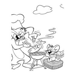 Dibujo para colorear: Cocinero / Cocinera (Ocupaciones) #91855 - Dibujos para Colorear e Imprimir Gratis