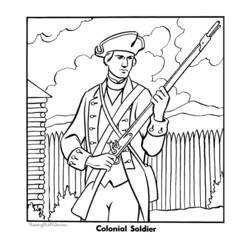 Dibujo para colorear: Militar (Ocupaciones) #102192 - Dibujos para colorear