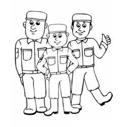 Dibujo para colorear: Militar (Ocupaciones) #102206 - Dibujos para colorear