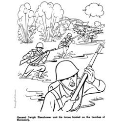 Dibujo para colorear: Militar (Ocupaciones) #102232 - Dibujos para colorear