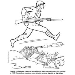 Dibujo para colorear: Militar (Ocupaciones) #102306 - Dibujos para colorear