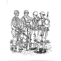 Dibujo para colorear: Militar (Ocupaciones) #102394 - Dibujos para colorear