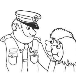 Dibujo para colorear: Oficial de policia (Ocupaciones) #105400 - Dibujos para colorear