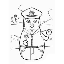 Dibujo para colorear: Oficial de policia (Ocupaciones) #105456 - Dibujos para Colorear e Imprimir Gratis