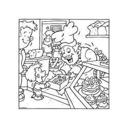 Dibujo para colorear: Panadero (Ocupaciones) #89896 - Dibujos para colorear