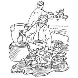 Dibujo para colorear: Pescador (Ocupaciones) #103991 - Dibujos para colorear