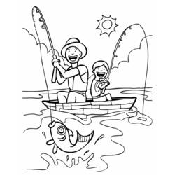 Dibujo para colorear: Pescador (Ocupaciones) #103995 - Dibujos para colorear