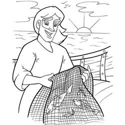 Dibujo para colorear: Pescador (Ocupaciones) #104005 - Dibujos para colorear