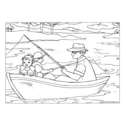 Dibujo para colorear: Pescador (Ocupaciones) #104053 - Dibujos para colorear