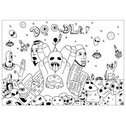 Dibujo para colorear: Arte Doodle (Otro) #190852 - Dibujos para Colorear e Imprimir Gratis
