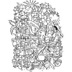 Dibujo para colorear: Arte Doodle (Otro) #190863 - Dibujos para Colorear e Imprimir Gratis