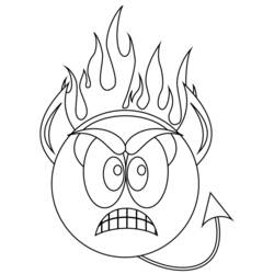 Dibujo para colorear: Emoticon (Otro) #115945 - Dibujos para Colorear e Imprimir Gratis