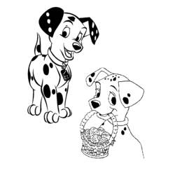 Dibujo para colorear: 101 Dálmatas (Películas de Animación) #129219 - Dibujos para Colorear e Imprimir Gratis