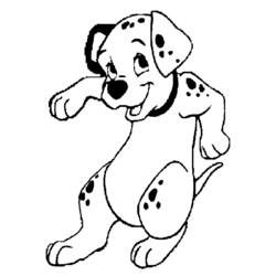 Dibujo para colorear: 101 Dálmatas (Películas de Animación) #129226 - Dibujos para Colorear e Imprimir Gratis