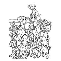Dibujo para colorear: 101 Dálmatas (Películas de Animación) #129308 - Dibujos para Colorear e Imprimir Gratis