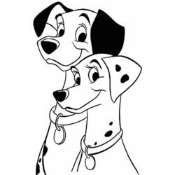 Dibujo para colorear: 101 Dálmatas (Películas de Animación) #129339 - Dibujos para Colorear e Imprimir Gratis