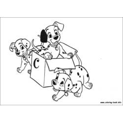Dibujo para colorear: 101 Dálmatas (Películas de Animación) #129387 - Dibujos para Colorear e Imprimir Gratis