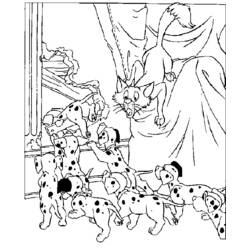 Dibujo para colorear: 101 Dalmatians (Películas de animación) #129173 - Dibujos para Colorear e Imprimir Gratis