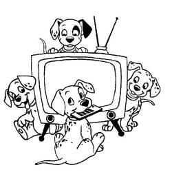 Dibujo para colorear: 101 Dalmatians (Películas de animación) #129208 - Dibujos para Colorear e Imprimir Gratis