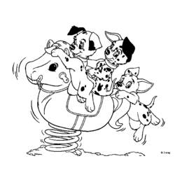 Dibujo para colorear: 101 Dalmatians (Películas de animación) #129220 - Dibujos para Colorear e Imprimir Gratis