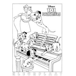Dibujo para colorear: 101 Dalmatians (Películas de animación) #129227 - Dibujos para Colorear e Imprimir Gratis