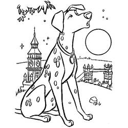 Dibujo para colorear: 101 Dalmatians (Películas de animación) #129255 - Dibujos para Colorear e Imprimir Gratis