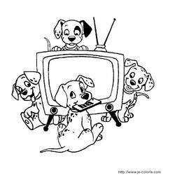 Dibujo para colorear: 101 Dalmatians (Películas de animación) #129289 - Dibujos para Colorear e Imprimir Gratis