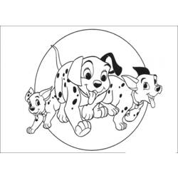 Dibujo para colorear: 101 Dalmatians (Películas de animación) #129362 - Dibujos para Colorear e Imprimir Gratis