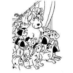 Dibujo para colorear: 101 Dalmatians (Películas de animación) #129384 - Dibujos para Colorear e Imprimir Gratis