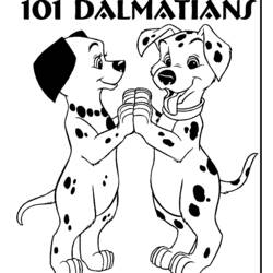 Dibujo para colorear: 101 Dalmatians (Películas de animación) #129415 - Dibujos para Colorear e Imprimir Gratis