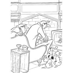 Dibujo para colorear: 101 Dalmatians (Películas de animación) #129421 - Dibujos para Colorear e Imprimir Gratis