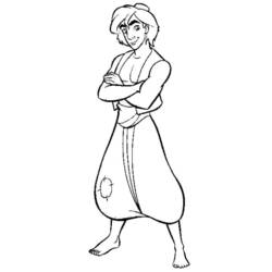 Dibujo para colorear: Aladdin (Películas de animación) #127589 - Dibujos para Colorear e Imprimir Gratis