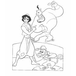 Dibujo para colorear: Aladdin (Películas de animación) #127591 - Dibujos para Colorear e Imprimir Gratis