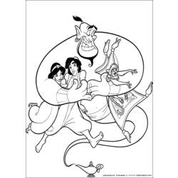 Dibujo para colorear: Aladdin (Películas de animación) #127602 - Dibujos para Colorear e Imprimir Gratis