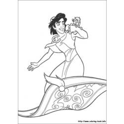 Dibujo para colorear: Aladdin (Películas de animación) #127604 - Dibujos para Colorear e Imprimir Gratis