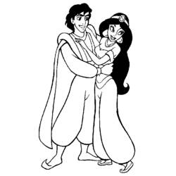 Dibujo para colorear: Aladdin (Películas de animación) #127605 - Dibujos para Colorear e Imprimir Gratis