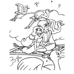 Dibujo para colorear: Aladdin (Películas de animación) #127610 - Dibujos para Colorear e Imprimir Gratis