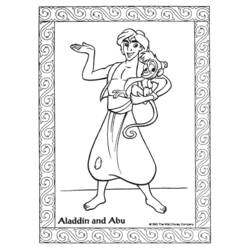 Dibujo para colorear: Aladdin (Películas de animación) #127630 - Dibujos para Colorear e Imprimir Gratis