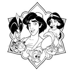 Dibujo para colorear: Aladdin (Películas de animación) #127633 - Dibujos para Colorear e Imprimir Gratis