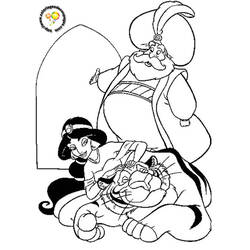 Dibujo para colorear: Aladdin (Películas de animación) #127641 - Dibujos para Colorear e Imprimir Gratis