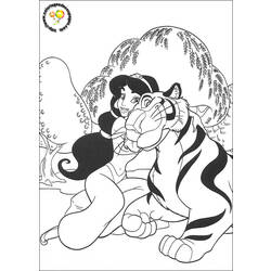 Dibujo para colorear: Aladdin (Películas de animación) #127645 - Dibujos para Colorear e Imprimir Gratis