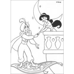 Dibujo para colorear: Aladdin (Películas de animación) #127688 - Dibujos para Colorear e Imprimir Gratis