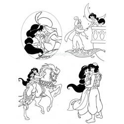 Dibujo para colorear: Aladdin (Películas de animación) #127691 - Dibujos para Colorear e Imprimir Gratis