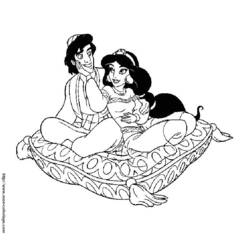 Dibujo para colorear: Aladdin (Películas de animación) #127702 - Dibujos para Colorear e Imprimir Gratis