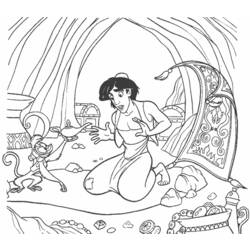 Dibujo para colorear: Aladdin (Películas de animación) #127716 - Dibujos para Colorear e Imprimir Gratis