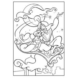 Dibujo para colorear: Aladdin (Películas de animación) #127717 - Dibujos para Colorear e Imprimir Gratis
