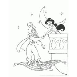 Dibujo para colorear: Aladdin (Películas de animación) #127733 - Dibujos para Colorear e Imprimir Gratis