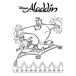 Dibujo para colorear: Aladdin (Películas de animación) #127736 - Dibujos para Colorear e Imprimir Gratis