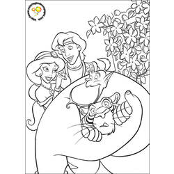 Dibujo para colorear: Aladdin (Películas de animación) #127742 - Dibujos para Colorear e Imprimir Gratis